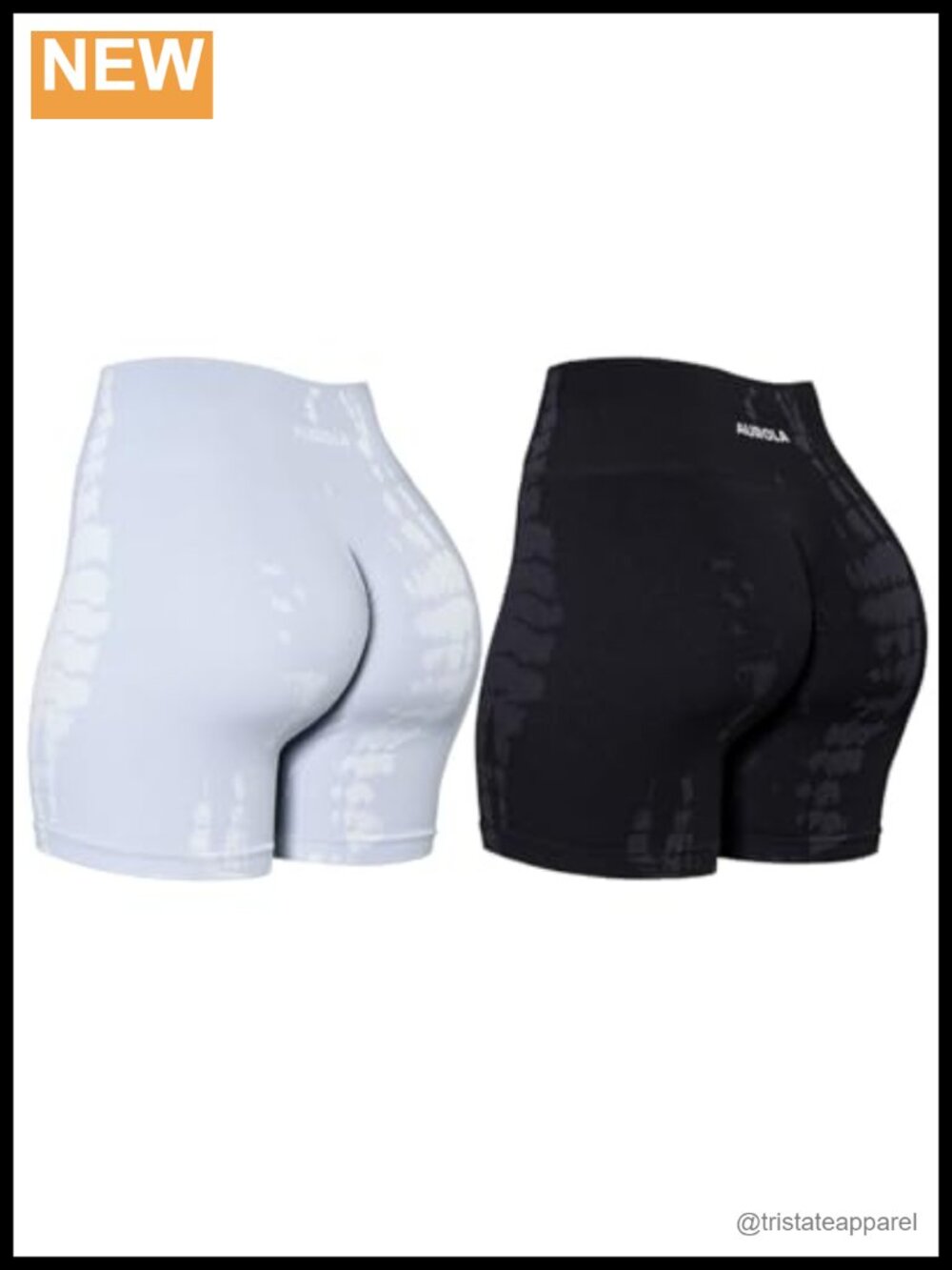 AUROLA Serpent Scrunch Biker Shorts Seamless 4.5in Workout Gym